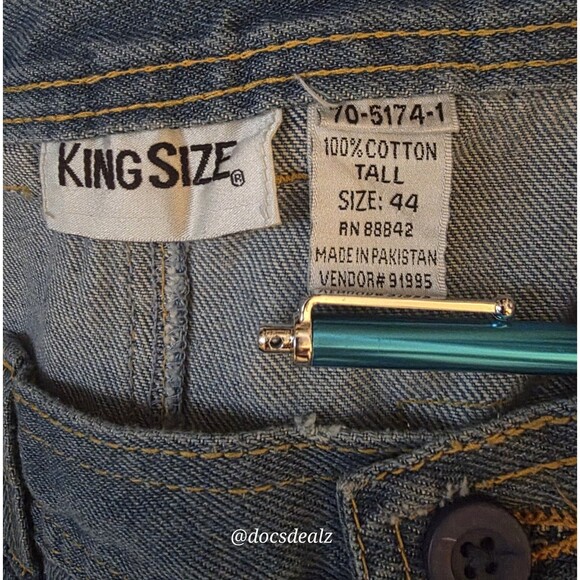 King Size Jean Cargo Shorts Men's Big And Tall 44 - Picture 3 of 7
